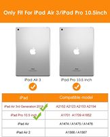 Noble Series 2019 étui en cuir souple pour iPad Air 3rd génération 10.5 ''housses et étuis pour tablettes avec dragonne