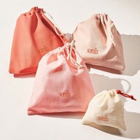 Sac de rangement pour bijoux en coton satiné avec cordon de serrage, impression personnalisée du logo, prix de gros usine, pochette en lin pour bijoux