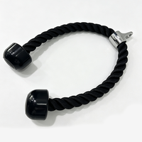 Corde de triceps en nylon enduit robuste pour machine à câble, accessoire de tirage vertical pour l'entraînement de force et des triceps