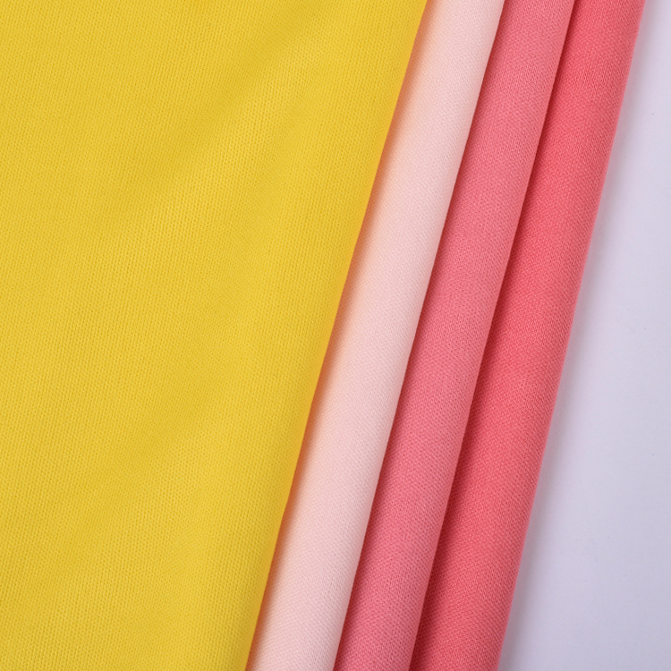 Super Soft Breathable Dry Fit Knit Spandex/Polyester Stretch Interlock Fabric Plain Lightweight For Swimwear Outdoor Girls