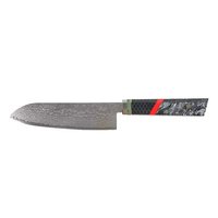 Couteau de chef Santoku Premium Kitchenbliss, 67 couches d'acier Damas, couteaux de cuisine japonais pour la viande, le poisson et les légumes