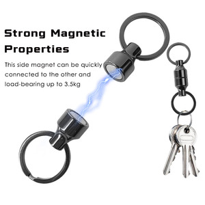 Biểu Tượng Tùy Chỉnh Siêu Mạnh Mẽ Nam Châm <span class=keywords><strong>Matel</strong></span> Keychain Vòng Holer Giá Rẻ Trung Quốc Bán Buôn Neodymium Nam Châm Keychain - Product Image 3