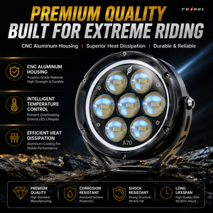 Luces Auxiliares para Motocicleta Ferei, Luces LED Ambientales Delanteras de 6 Colores, Luces de Conducción, Bocina, Estroboscópicas, Controlador Inalámbrico para Harley <span class=keywords><strong>BMW</strong></span> GS - Product Image 6
