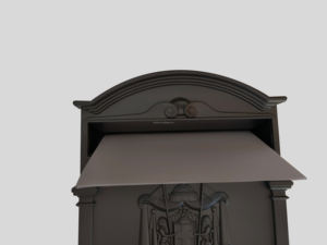 मेलबॉक्स वॉल माउंट, बड़ी क्षमता लॉकेबल मेलबॉक्स, घरेलू सजावटी के लिए विंटेज धातु मेलबॉक्स, सुरक्षा फांसी काले मेलबॉक्स - Product Image 6