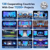 Pantalla LED de 4m x 3m P2.6 P3.9 para Exteriores, Resistente al Agua, para Estadios, Alquiler de Paneles de Video Wall LED