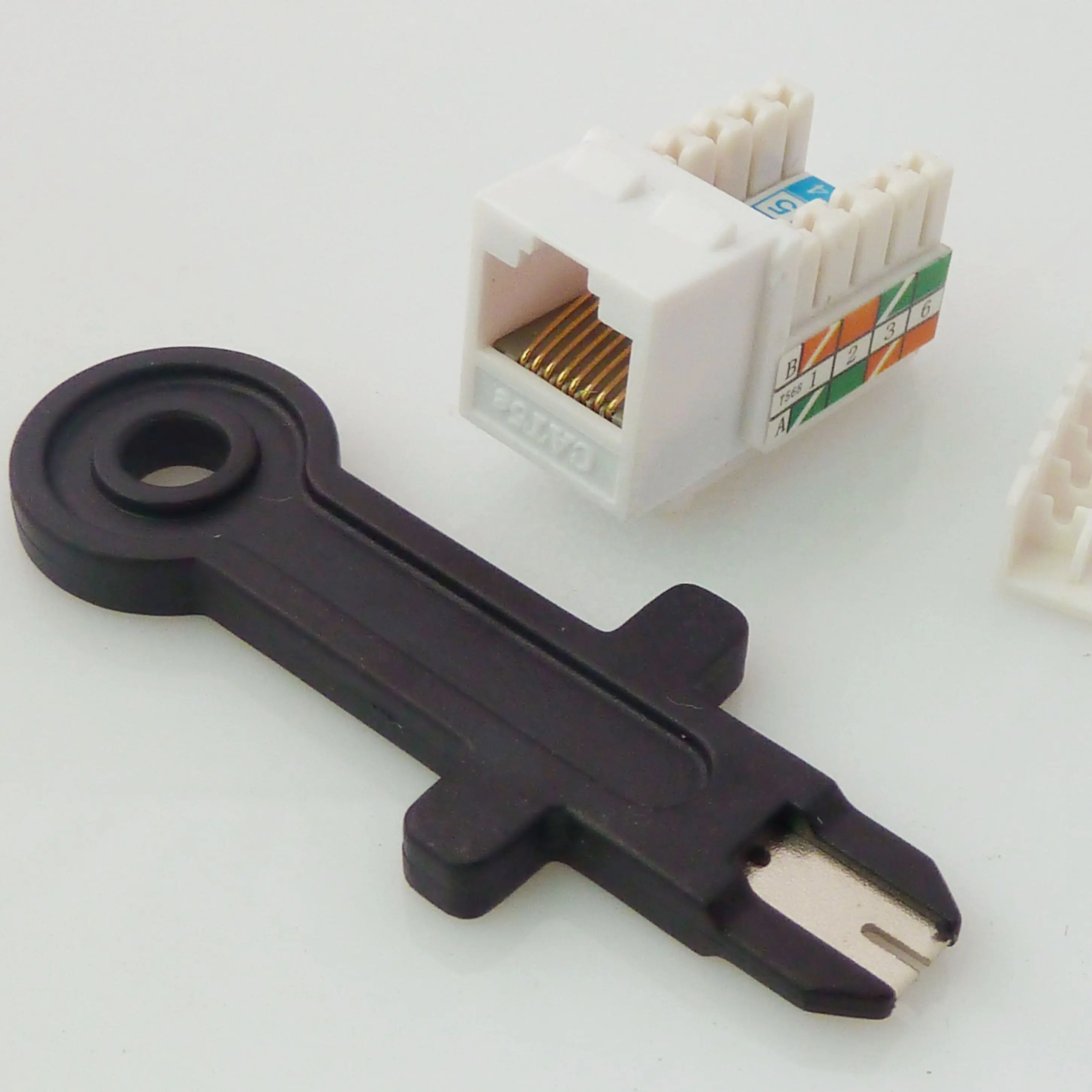 Rj45 cat6 Keystone jack standar keystone insert jack dengan alat punching