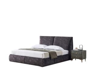 <span class=keywords><strong>Cama</strong></span> Doble Tamaño King Size de Alta Gama, Estilo California, con Estructura Tapizada para Dormitorio - Product Image 1