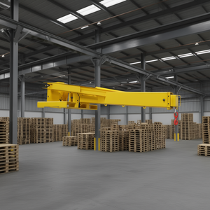 Grúa Móvil Ajustable de 6000 lb con 2 Ganchos, Brazo Articulado, Modelo D0100X3GHX6, Grúa Cantilever - Product Image 2