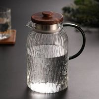 Théière en verre écologique pour salon Superfit Ensemble de tasses à eau de grande capacité Résistant à la chaleur Design moderne Pichet à eau froide Arbre