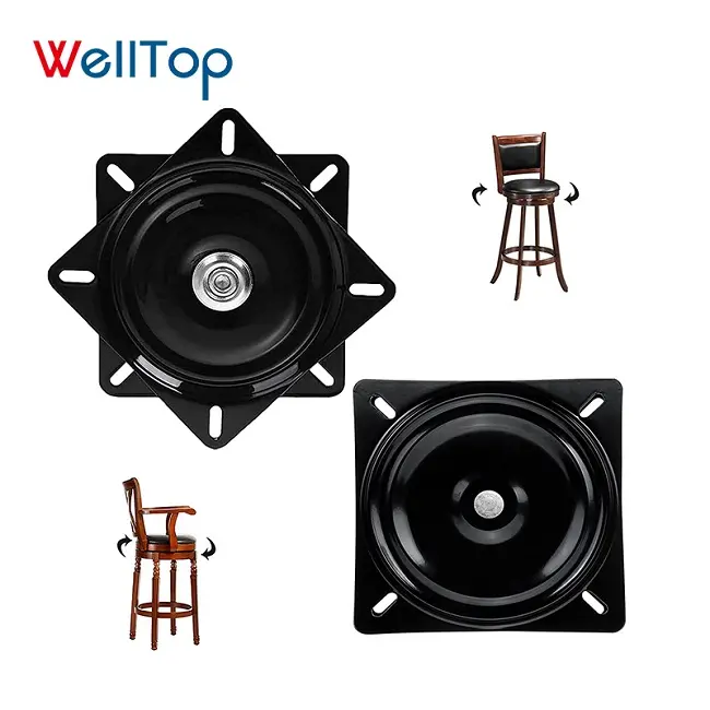 Vt-00001 Möbel Hardware Black Round Chair Base Hochleistungs-Dreh platte Drehbare Dreh platte mit festem Ring des Kugellagers