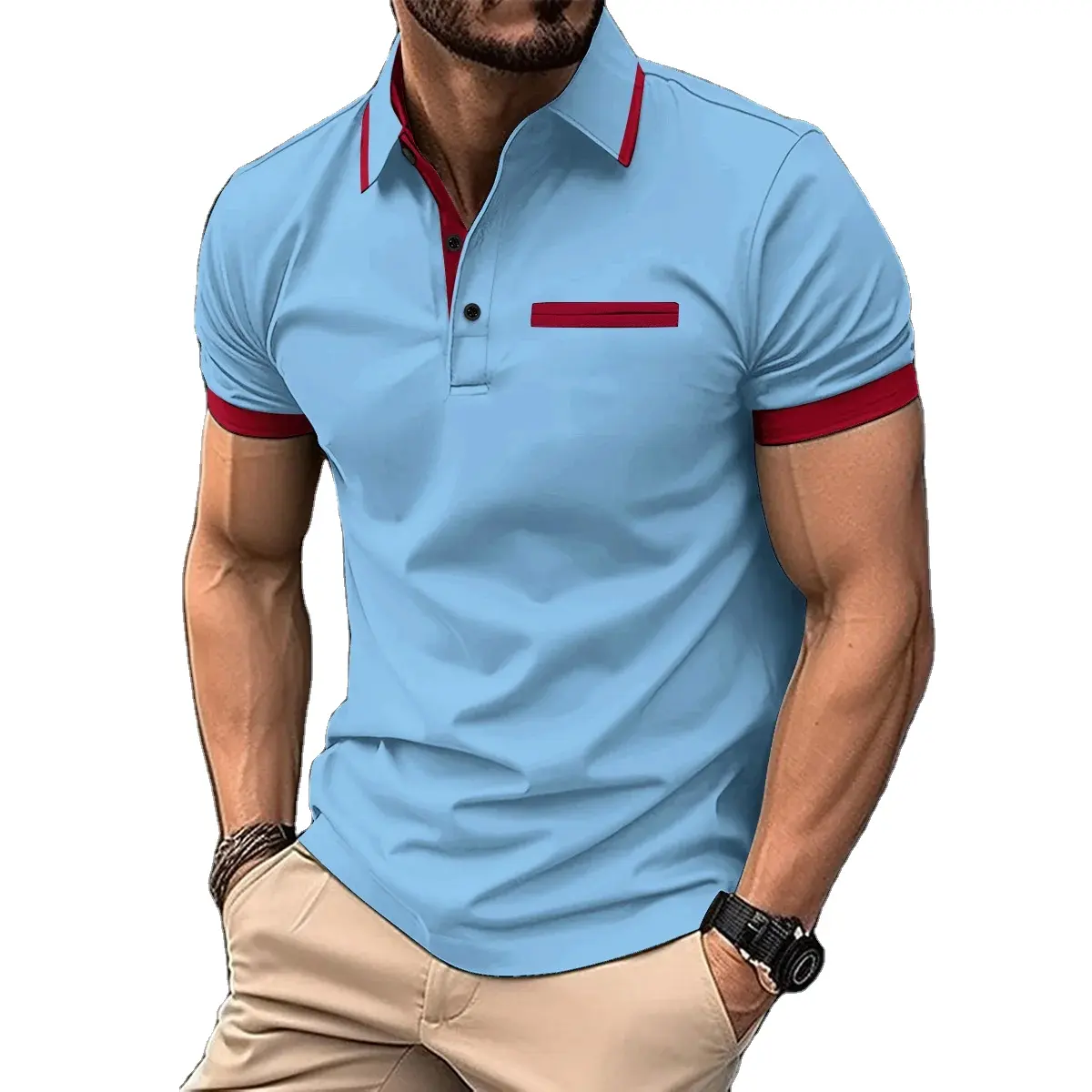Benutzer definierte Golf Polo Shirt Polyester T-Shirt Sublimation Blank Polo T-Shirt T-Shirt Plus Size Herren Polo Shirts für Männer