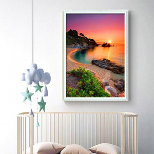 Fai da te personalizzato 40*50 all'ingrosso pittura fai da te casa paesaggio naturale decorazione pittura diamante personalizzato pittura diamante 5D - Product Image 3