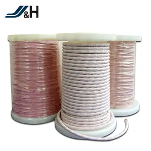 4KV 0.03mm 0.05mm 0.08mm 0.1mm 0.2mm PI Film high frequency Enameled Wire silk covered copper Litz Wire