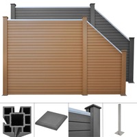 Meilleur choix pour la maison jardin clôture étanche WPC piquets de 6 pieds de haut combinant chaleur et bois traité sous pression bois et vinyle PVC