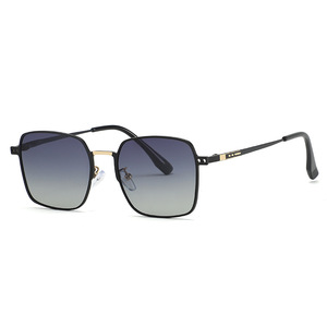 Gafas de Sol Cuadradas de Metal SPOEN, Polarizadas UV400, Elegantes, para Hombre, Protección Solar - Product Image 3