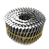 Clous de charpente en fil de fer Q235 de haute qualité, brillants, à tige lisse et annulaire, pour palettes en bois, 15 degrés