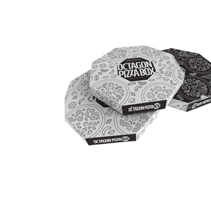 Scatola per Pizza Ottagonale Personalizzata con Logo, 6 7 8 10 12 14 16 Pollici, Imballaggio in Cartone Stampato all'Ingrosso - Product Image 2