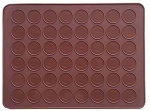 48 Hole Macarons <b>Silicone</b> Mat <b>Baking</b> Mold, <b>Silicone</b> Macaron Kit Pastry <b>Baking</b> Mat and Decorating Piping Pot with 4pcs Nozzles - Product Image 6