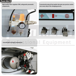 Trocador manual portátil do pneu para o carro e a motocicleta Touchless simples desmonta a máquina econômica do reparo - Product Image 4