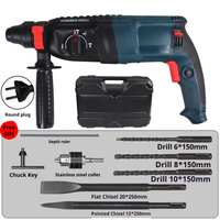 Outils électriques professionnels, marteau perforateur rotatif électrique robuste, qualité industrielle, 3 modes, 850W, 220V, pour béton, briques et pierre