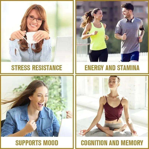 Compléments alimentaires bio purs à base d'extrait d'ashwagandha KSM-66 pour le soulagement du stress, extrait de racine d'ashwagandha, capsules d'ashwagandha KSM-66 - Product Image 5