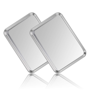 <span class=keywords><strong>Bandeja</strong></span> Rectangular de Aluminio para Servicio de Alimentos, para Hornear Pizza, Pan, Pasteles, Cocinar y Asar en Hornos de Cocina Profesional - Product Image 1