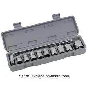 ชุดเครื่องมือช่างซ่อมรถยนต์ 10 ชิ้น ชุดประแจบล็อก ชุดเครื่องมืออเนกประสงค์สำหรับรถยนต์และมอเตอร์ไซค์แบบพกพา - Product Image 2