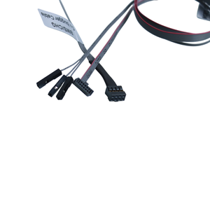 カスタムフラットケーブル1.27mm 2x5ピンIDCコネクタ + 3*1ピンデュポンコネクタto Molex 51110-0860 2x4ピンコネクタフラットケーブル