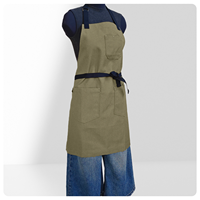 Tablier en toile japonais réutilisable pour le nettoyage, vêtements de travail pour femmes, cuisine et restauration, café, service de restauration