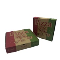 Caja de Pizza con Logotipo Personalizado, Embalaje de Cartón Corrugado de Alta Calidad, Portátil e Impresión en Relieve