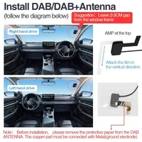 Récepteur de signal numérique DAB + Box de voiture Récepteur DAB + Antenne Interface USB pour l'Europe Unité principale Android Radio de voiture Diffusion Stéréo