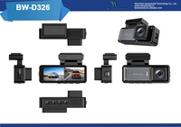 Usine double objectif Wifi Gps Dash Camera avant et intérieur voiture boîte noire double 4k Dashcam voiture Dvr voiture caméra 4k Dash Cam