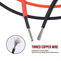 Galaxy Kabel Doppelader Rot-Schwarz IP67 Wasserdichtes DC 1500V Solarkabel 4mm 6mm Flexibles Kupferkabel für PV-Module