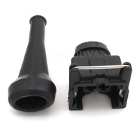 Conector de 2 pines Junior Power Mini Timer EV1 hembra para inyector de combustible con terminales y fundas de goma