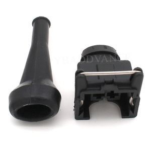 2 Pin Junior Power Mini Hẹn Giờ Hẹn Giờ Kết Nối EV1 Nữ Nhiên Liệu Injector Cắm Với Thiết Bị Đầu Cuối Cao Su Khởi Động - Product Image 2