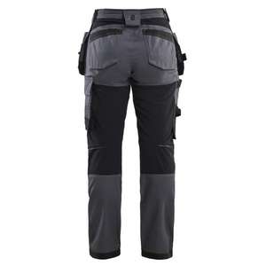 BLAKLADER - 713218329600D22 Pantalones artesanos para mujer con elástico Gris medio-PANTALÓN DE TRABAJO EAN 7330509924297 - Product Image 2