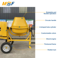 Malaxeur à béton portable MHF 500L, 25-30 tr/min, tambour 950x900mm, pour le mélange de ciment et les petits projets de réparation