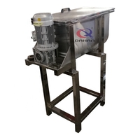 Mélangeur à ruban horizontal en acier inoxydable de 200 L pour l'industrie chimique avec moteur domestique
