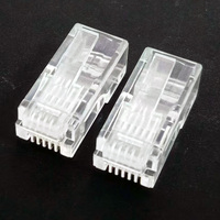6PIN RJ11 RJ12 macho a 6P6C enchufes de teléfono largos accesorios de conector para cables de teléfono