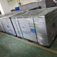 Boîtes de palette en plastique à usage industriel robuste Bacs pliables en plastique Conteneur de vrac pliable avec couvercle