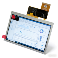 Auf Lager Original Innolux NEU AT043TN24 V.7 4,3 Zoll WQVGA LCD-Display 480x272 500 Nits TFT-Panel mit Resistivem Touchscreen