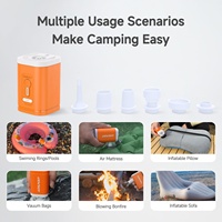 Pompe à air rechargeable pour le camping, petit gonfleur portable, pompe à air rapide, pompe à air pour matelas, piscine, jouet