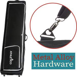 Échantillon gratuit Sac de ski et de snowboard pliable léger pour l'extérieur Sac de transport durable à roulettes pour les sports pour la voiture et les voyages - Product Image 2