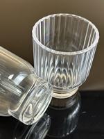 Gelas Minum Plastik PS Motif Garis Vertikal Buatan Pabrik, Dapat Digunakan Kembali, Untuk Minuman, Toko Teh Susu, Jus
