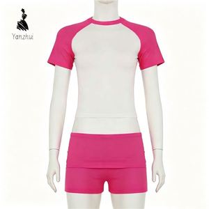 Completo Estivo Personalizzato YZ 2026 da Donna: T-shirt a Maniche Corte e Pantaloncini con Coulisse, Set Casual Coordinato - Product Image 6