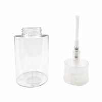 Botol Kosmetik Silinder PETG 60ml, Botol Air Pembersih Kosmetik Kosong, Pembersih Micellar, Pabrik, Salon, Elegan, Besar, Cetak Sablon Sutra