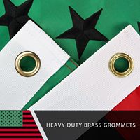 Personnalisez le drapeau afro-américain 3x5 pieds pour l'extérieur en nylon résistant à la décoloration drapeau national panafricain le plus durable