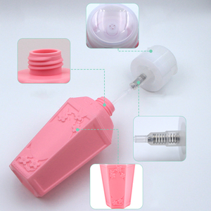 Flacon pompe vide en plastique en forme de losange pour dissolvant de vernis à ongles, distributeur à pression pour nettoyage - Product Image 5
