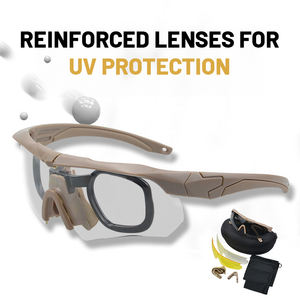 Zennison高品質安全メガネ戦術ゴーグルキット戦闘戦術安全メガネ男性用 - Product Image 4