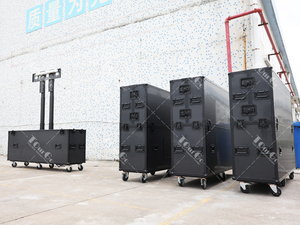 <span class=keywords><strong>Cassa</strong></span> di volo TV completamente nera motorizzata <span class=keywords><strong>per</strong></span> schermi da 70-75 pollici con doppi montanti di sollevamento - Product Image 4